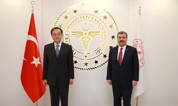 Son dakika: Sağlık Bakanı Koca Çin’in Ankara Büyükelçisi Deng Li ile görüştü
