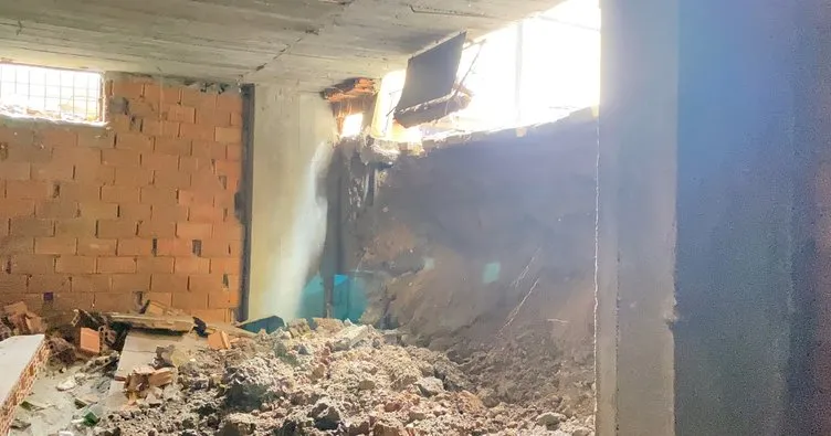 Görüntüler Diyarbakır’dan: 5 katlı apartmanın duvarları sel nedeniyle çöktü!