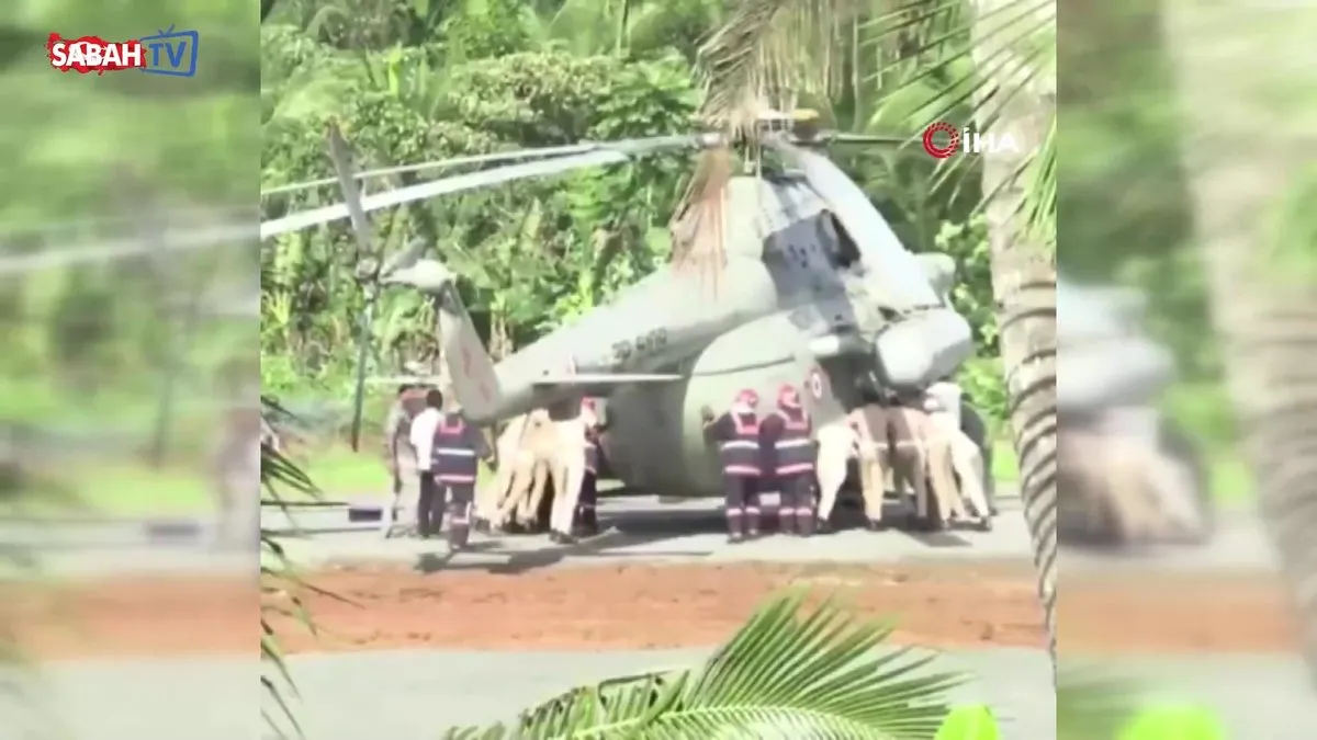Hindistan Cumhurbaşkanı Murmu’yu taşıyan helikopterin iniş yaptığı pist çöktü | Video videosunu izle Hindistan Cumhurbaşkanı Murmu’yu taşıyan helikopterin iniş yaptığı pist çöktü | Video videosunu izle