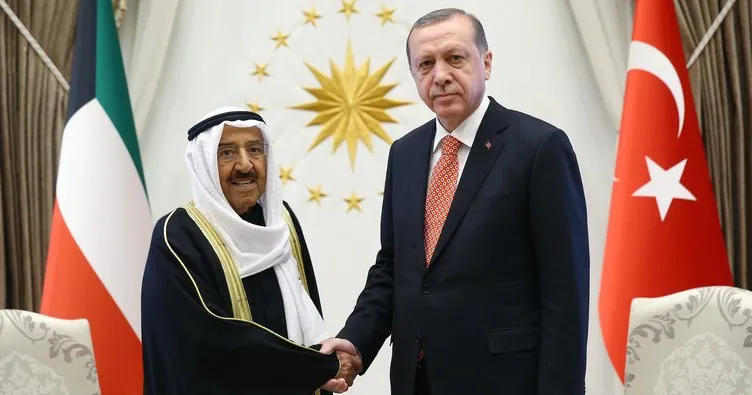 Cumhurbaşkanı Erdoğan Kuveyt Emiri ile Beştepe’de görüştü!