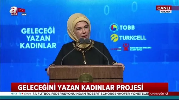 Emine Erdoğan, 'Geleceği Yazan Kadınlar Projesi' toplantısında konuşma yaptı