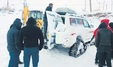 Kardelen için karlı yollar aşıldı