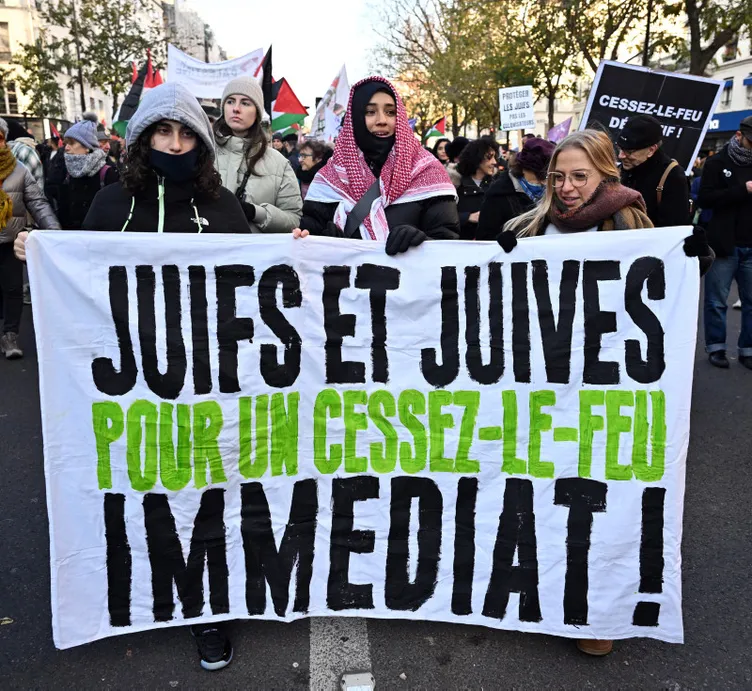 Dünya Gazze için ayakta! Beyaz Saray önünde 'Ölüm' protestosu....