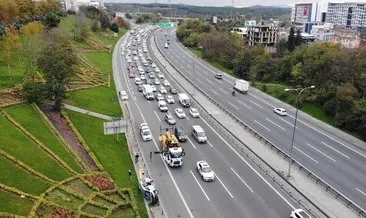 Köprü girişinde takla attı! Uzun araç kuyrukları oluştu #istanbul
