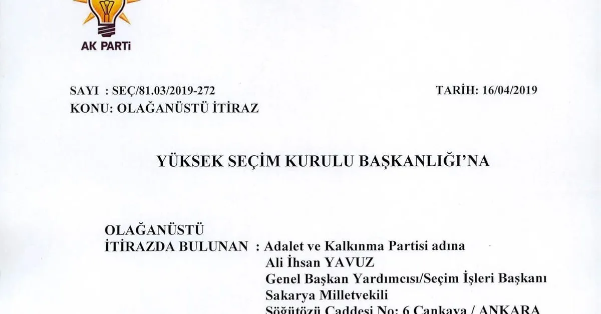 il secim kurulu 43 sayfalik itiraz