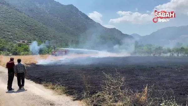 Burdur’da aynı anda iki farklı yerde arazi yangını çıktı | Video