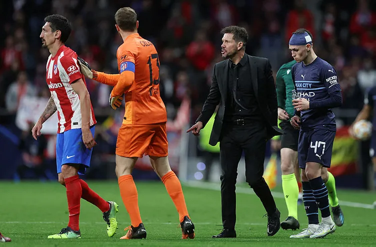 Son dakika: Atletico Madrid - Manchester City maçında ortalık savaş alanına döndü! Dünya yıldızları birbirine girdi, kartlar havada uçuştu…