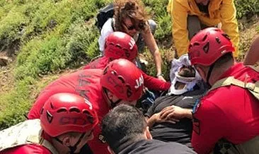 Tunceli’de kayalıktan düşen kişi askeri helikopterle hastaneye ulaştırıldı