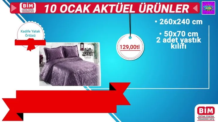 BİM marketleri 10 Ocak 2020 Cuma günü kampanyalı mutfak, tekstil aktüel ürünleri tanıtımı