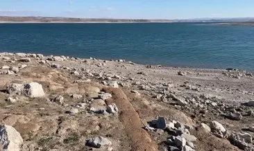 Keban Baraj sular çekildi! Bir tarih ortaya çıktı