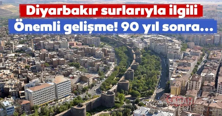 Diyarbakır surları yeniden inşa edilecek! 90 yıl sonra...