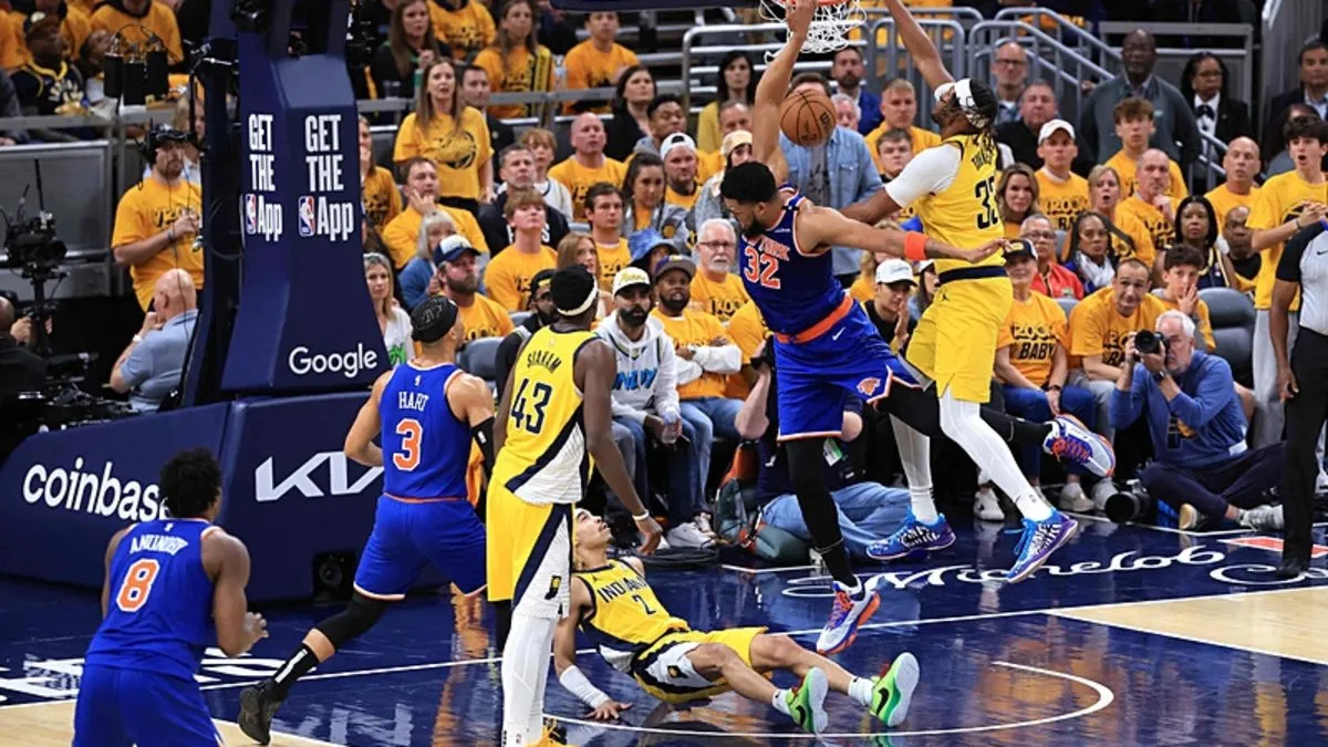 NBA Doğu Konferansı finalinde Knicks, Pacers karşısında ilk galibiyetini aldı NBA Doğu Konferansı finalinde Knicks, Pacers karşısında ilk galibiyetini aldı