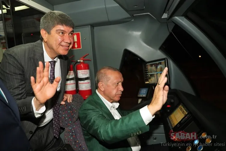 Başkan Erdoğan Antalya’da tramvay hattı açıp test sürüşü yaptı