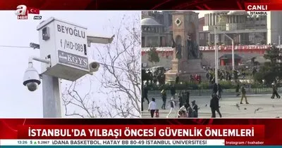 Taksim Meydanı’nda yılbaşı önlemleri alınmaya başlandı