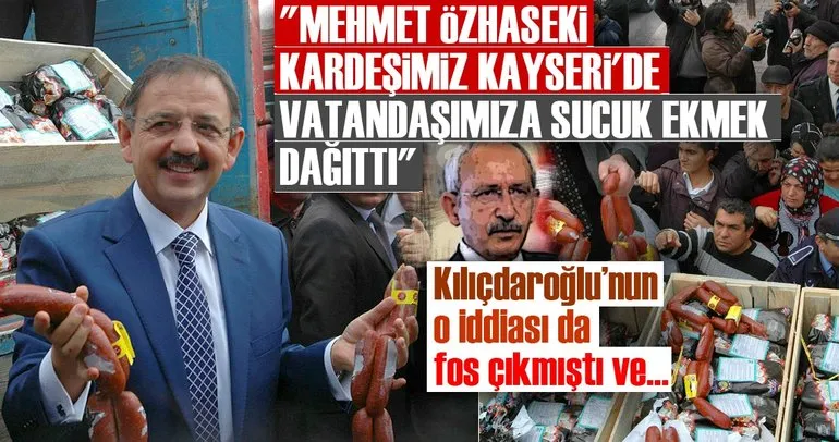 Cumhurbaşkanı Erdoğan: Mehmet Özhaseki kardeşimiz Kayseri’de vatandaşımıza sucuk ekmek dağıttı