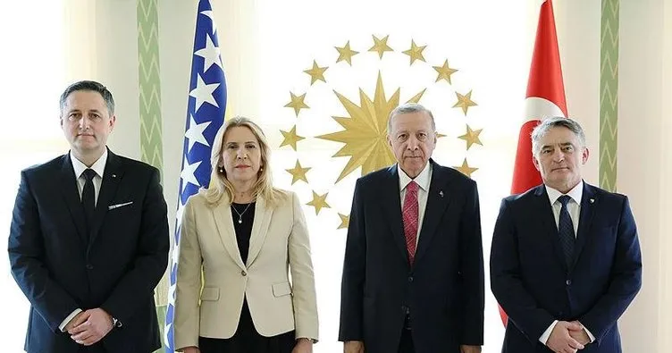 Başkan Erdoğan, Bosna Hersek Devlet Başkanlığı Konseyi üyelerini kabul etti