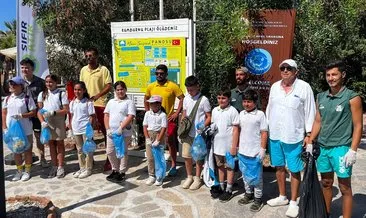 Çevre Haftası’nda öğrencilerle plaj temizleme etkinliği