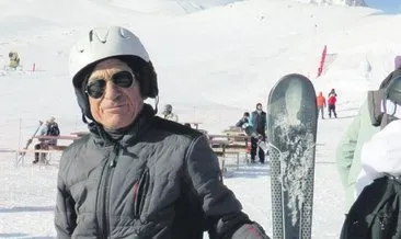 80 yaşında kayak tutkusu
