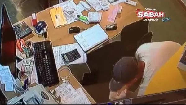 Antalya'da iş yeri faresi güvenlik kamerasına takıldı