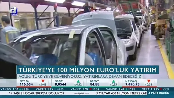 Türkiye'de 100 Milyon Euro'luk yatırım!