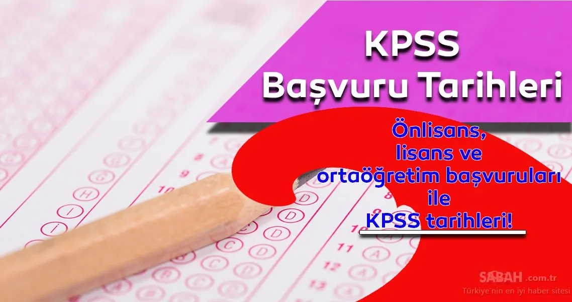 Kpss On Lisans Ve Ortaogretim Basvurulari Ne Zaman 2020 Kpss Basvuru Tarihleri Belli Oldu Egitim Haberleri
