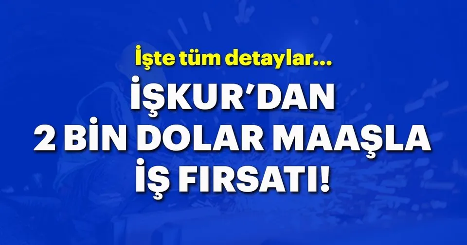 iskur dan 2 bin dolar maasla is firsati
