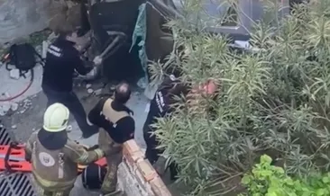 Bursa’da kaza yapan araç merdivenlerden yuvarlandı