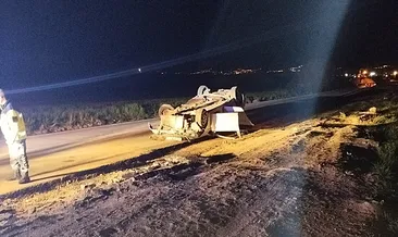 Elazığ’da otomobil takla attı: 6 yaralı