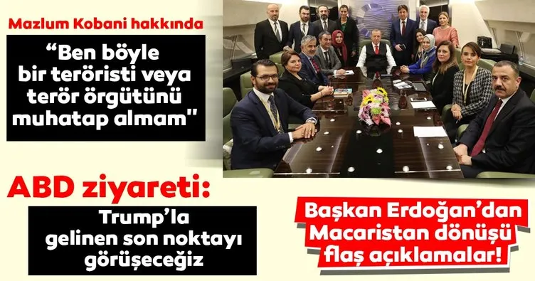 Son Dakika: Başkan Erdoğan, Macaristan dönüşü gazetecilerin sorularını yanıtladı!