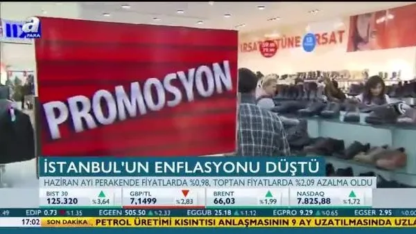 İstanbulun enflasyonu düştü