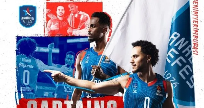 Anadolu Efes’te yeni kaptanlar Larkin ile Beaubois oldu Anadolu Efes’te yeni kaptanlar Larkin ile Beaubois oldu