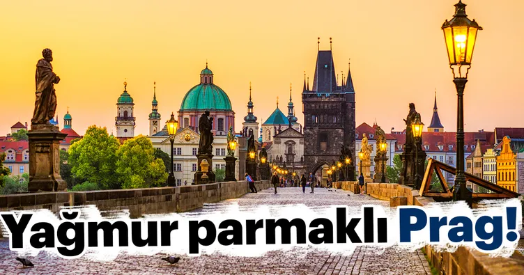 Yağmur parmaklı Prag!