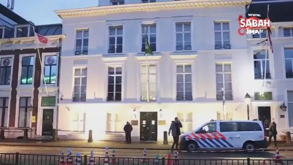 Hollanda’da Suudi Arabistan Büyükelçiliği yakınlarında silah sesleri | Video