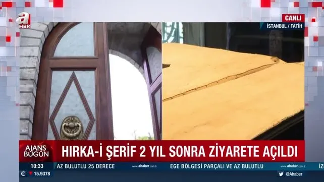 Hırka-i Şerif Camii 2 yıl aradan sonra kapılarını tekrar ziyaretçilerine açtı | Video