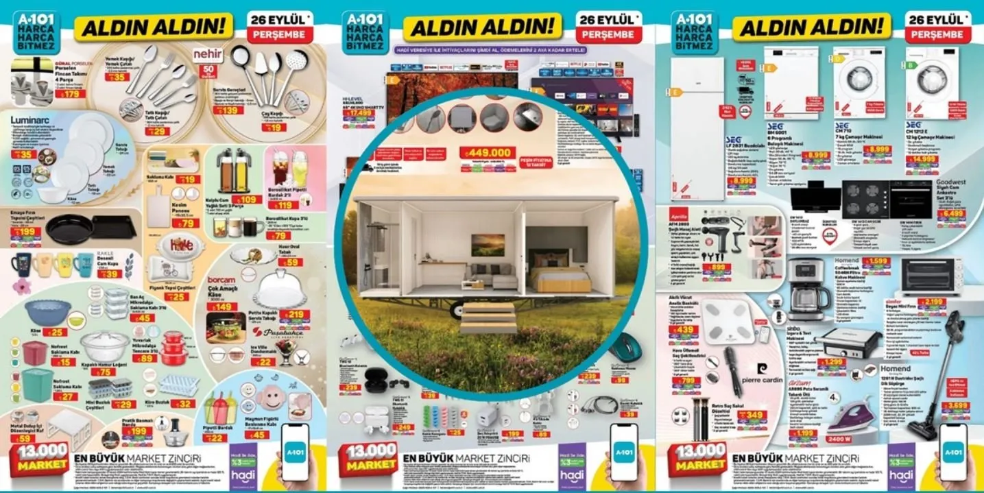 26 EYLÜL 2024 A101 KATALOĞU BURADA! Bu perşembe A101'de neler var? Moped, elektrikli bisiklet, karyola, yatak...