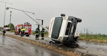 Tekirdağ Muratlı’da feci kaza: Lastik patladı, yaralılar var!