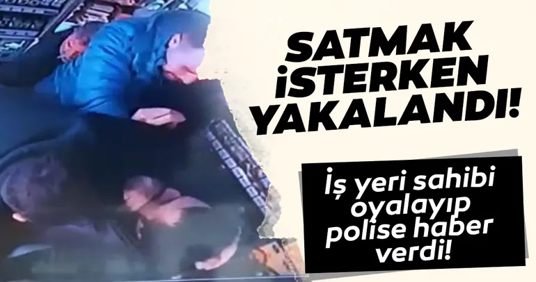 Çaldığı sigaraları satacakken yakalandı