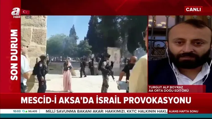 Mescid-i Aksa'da İsrail provokasyonu