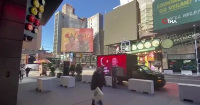 ABD New York Times Meydanı’nda Love Erdogan ilanı | Video