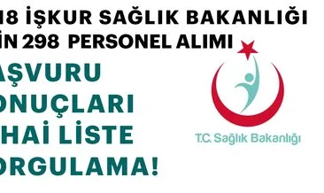 Sağlık Bakanlığı personel alımı sonuçları açıklandı! -İŞKUR ile Sağlık Bakanlığı başvuru sonuçları nihai liste sorgulama 2018