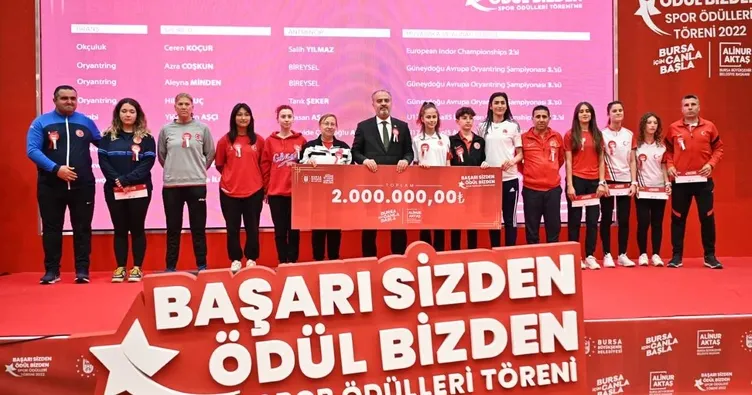 Sporun yıldızlarına ödül yağdı