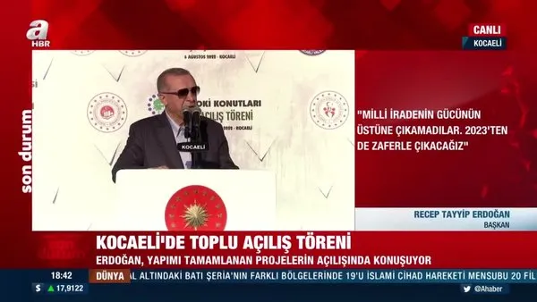 Başkan Erdoğan'dan Kocaeli'de toplu açılış töreninde önemli açıklamalar | Video