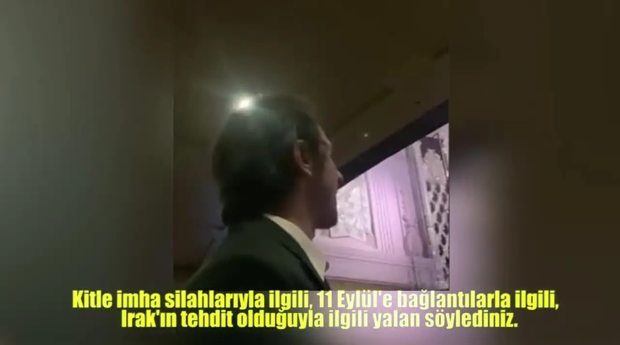 abd askerinden eski baskan george w bush a tepki sen yalan soyledigin icin 1 milyon irakli oldu videosunu izle son dakika haberleri