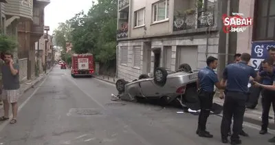 Üsküdar’da kontrolden çıkan araç direğe çarptı: 5 yaralı | Video