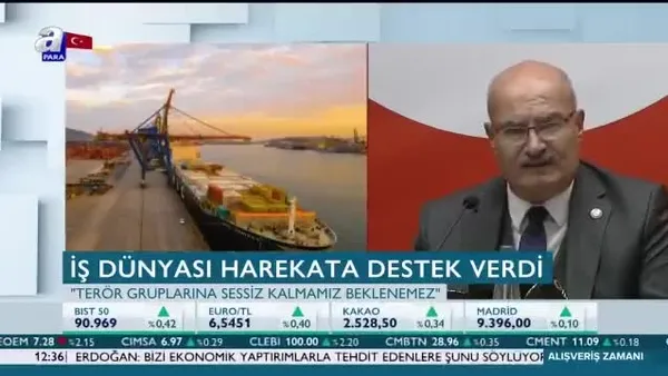 İş dünyası harekata destek verdi