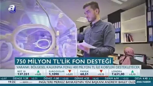750 milyon TL'lik fon desteği