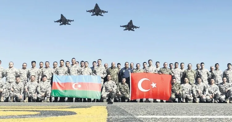 Özgür Karabağ’da ilk tatbikat