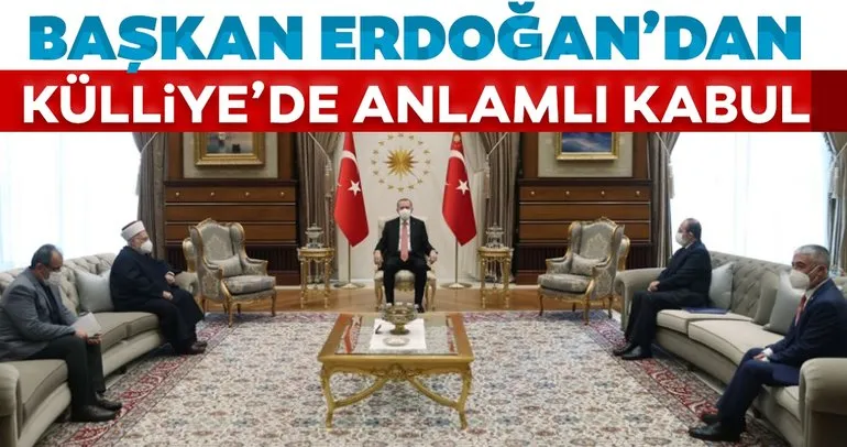 Son dakika: Başkan Erdoğan, Mescid-i Aksa İmam Hatibi Şeyh İkrime Sabri'yi kabul etti