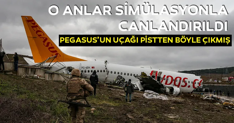 Son dakika haberi: Pegasus uçağı pistten nasıl çıktı? O anlar simülasyonla canlı yayında böyle yaşandı! İşte detaylar...