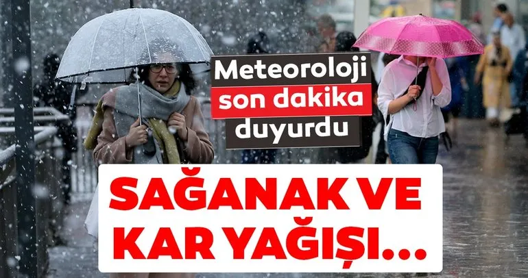 Meteoroloji’den son dakika hava durumu ile sağanak, kar yağışı uyarısı geldi! İstanbul’da bugün hava nasıl olacak? 24 Aralık